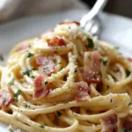 Creamy Bacon Carbonara with Garlic