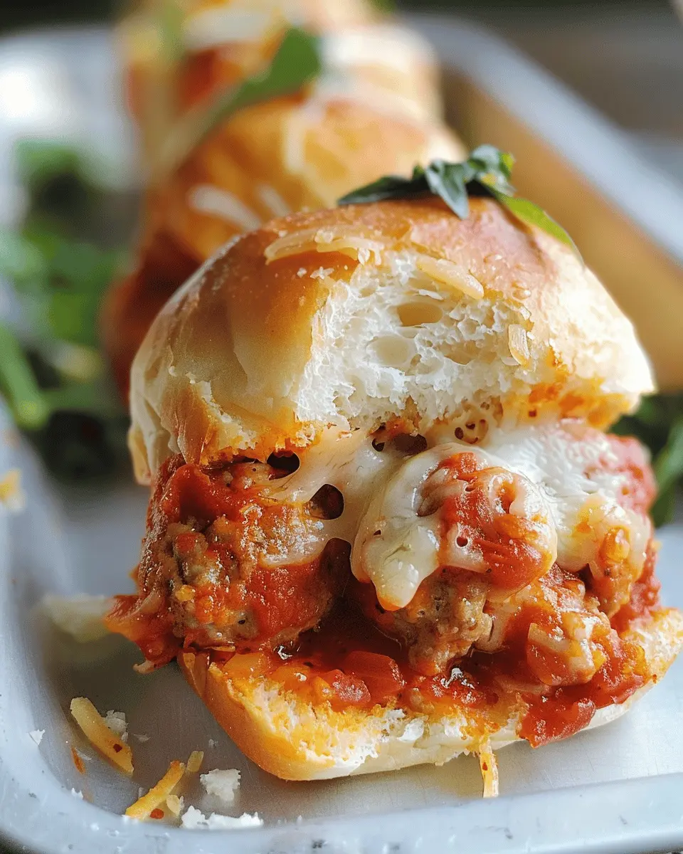 Marinara-Parmesan Meatball Sliders: Easy Comfort Food Delight