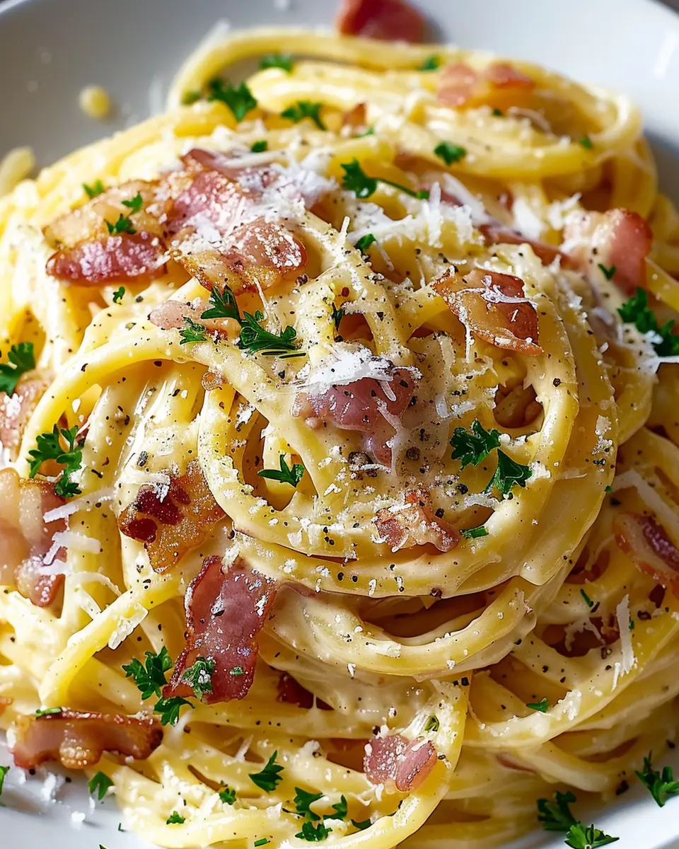 Creamy Turkey Bacon Carbonara Pasta: An Indulgent Twist on a Classic
