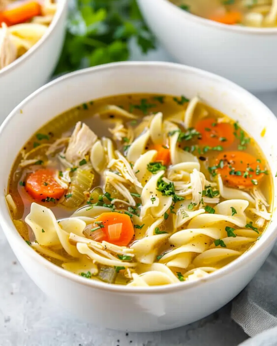 Easy Chicken Noodle Soup with Egg Noodles: Comfort Food Made Simple