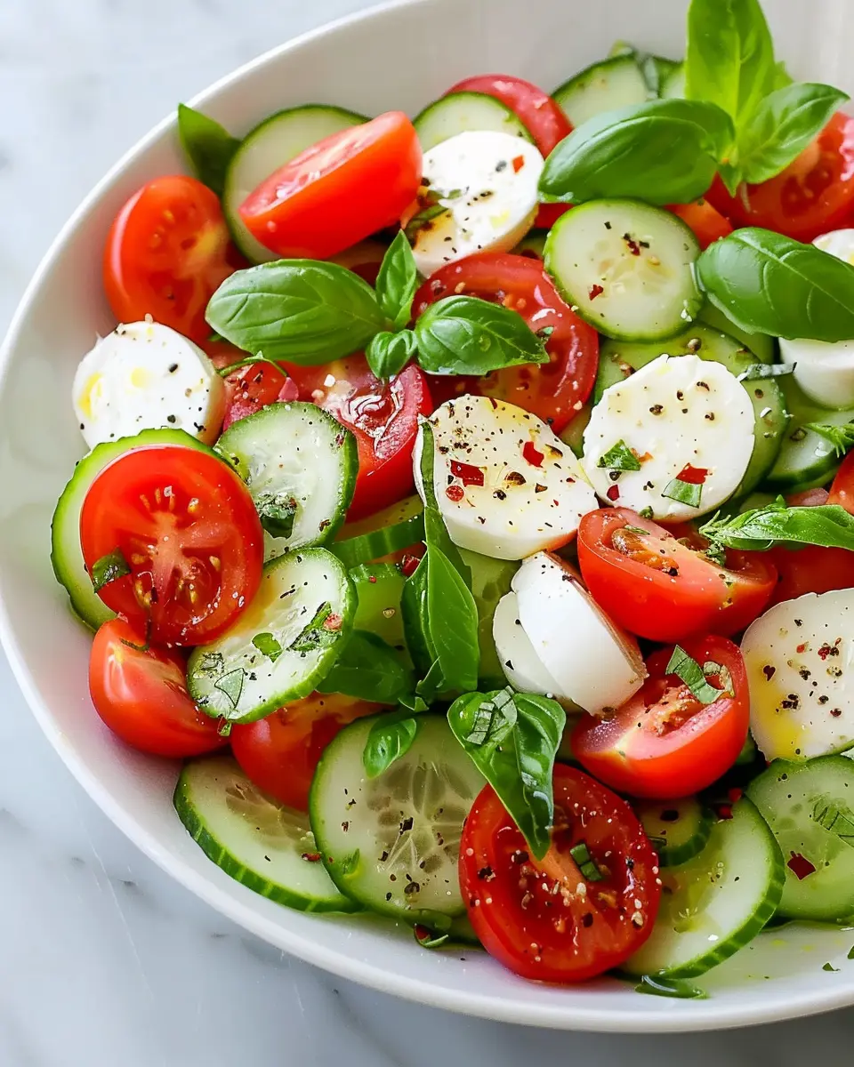 Fresh Cucumber Caprese Salad: A Refreshing Twist on a Classic