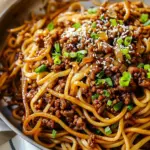 Mongolian Ground Beef Noodles