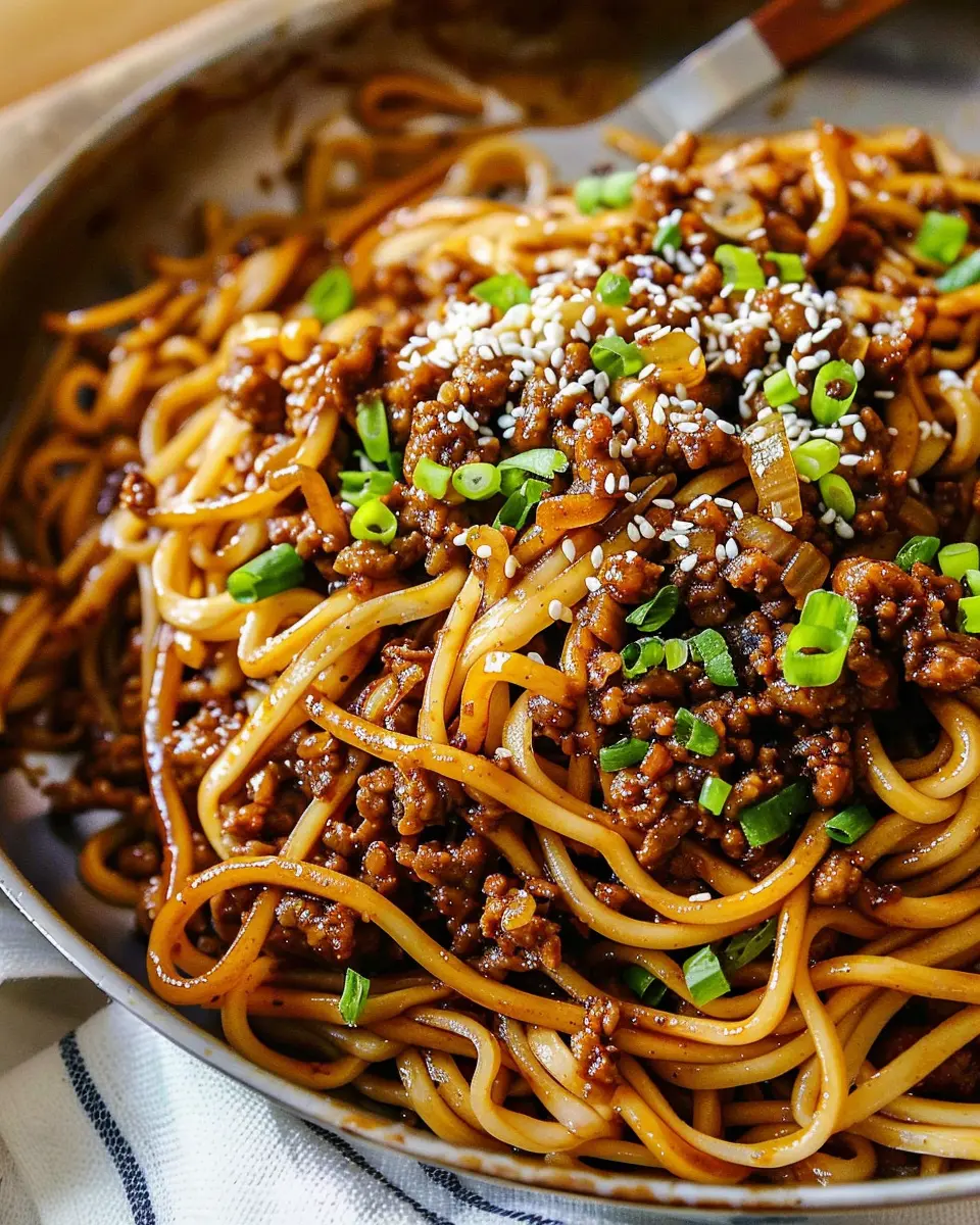 Mongolian Ground Beef Noodles: Easy Recipe for Flavor Lovers