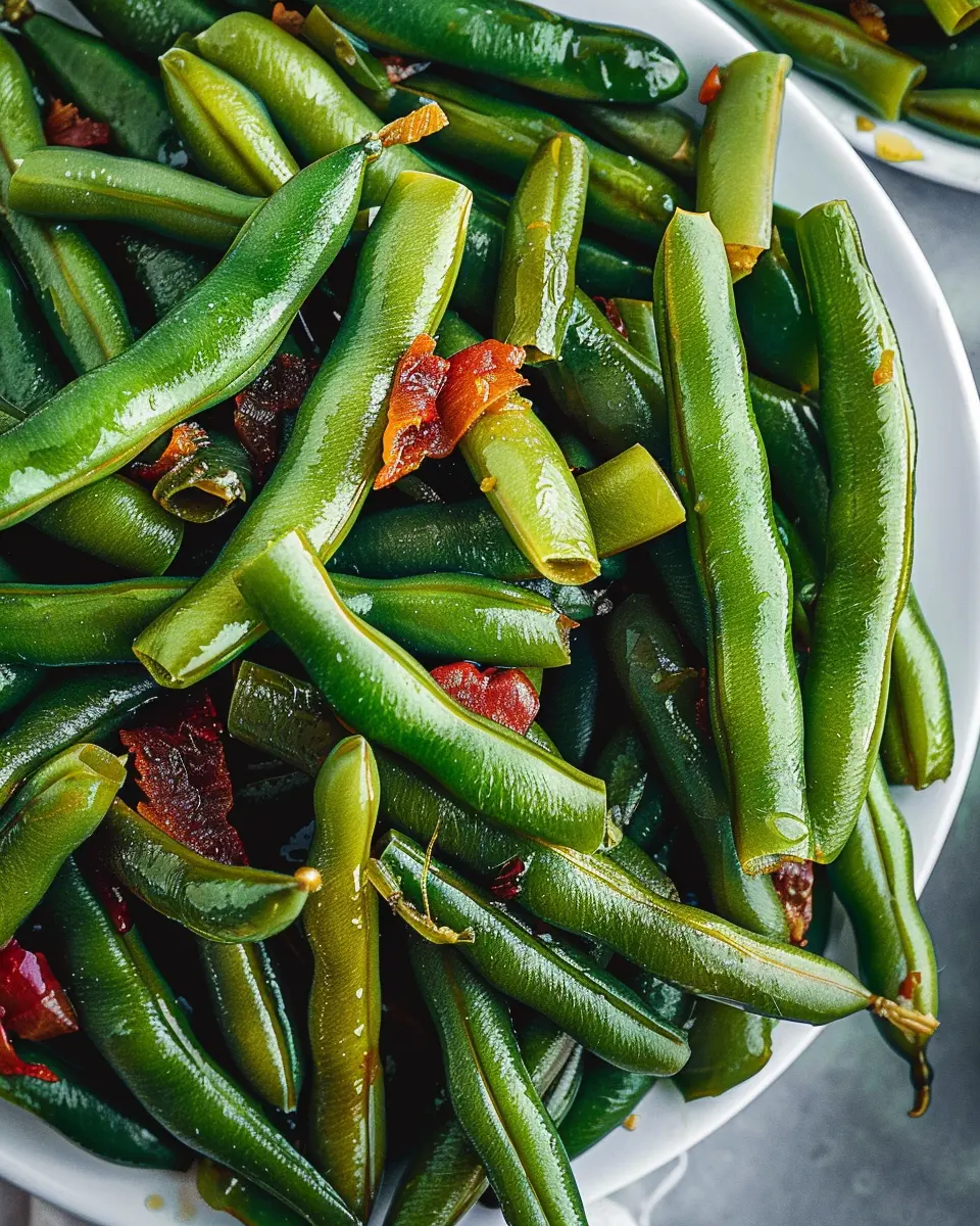 Crack Green Beans: Easy Recipe with Turkey Bacon Twist