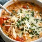 Crock Pot Creamy Chicken Parmesan Soup
