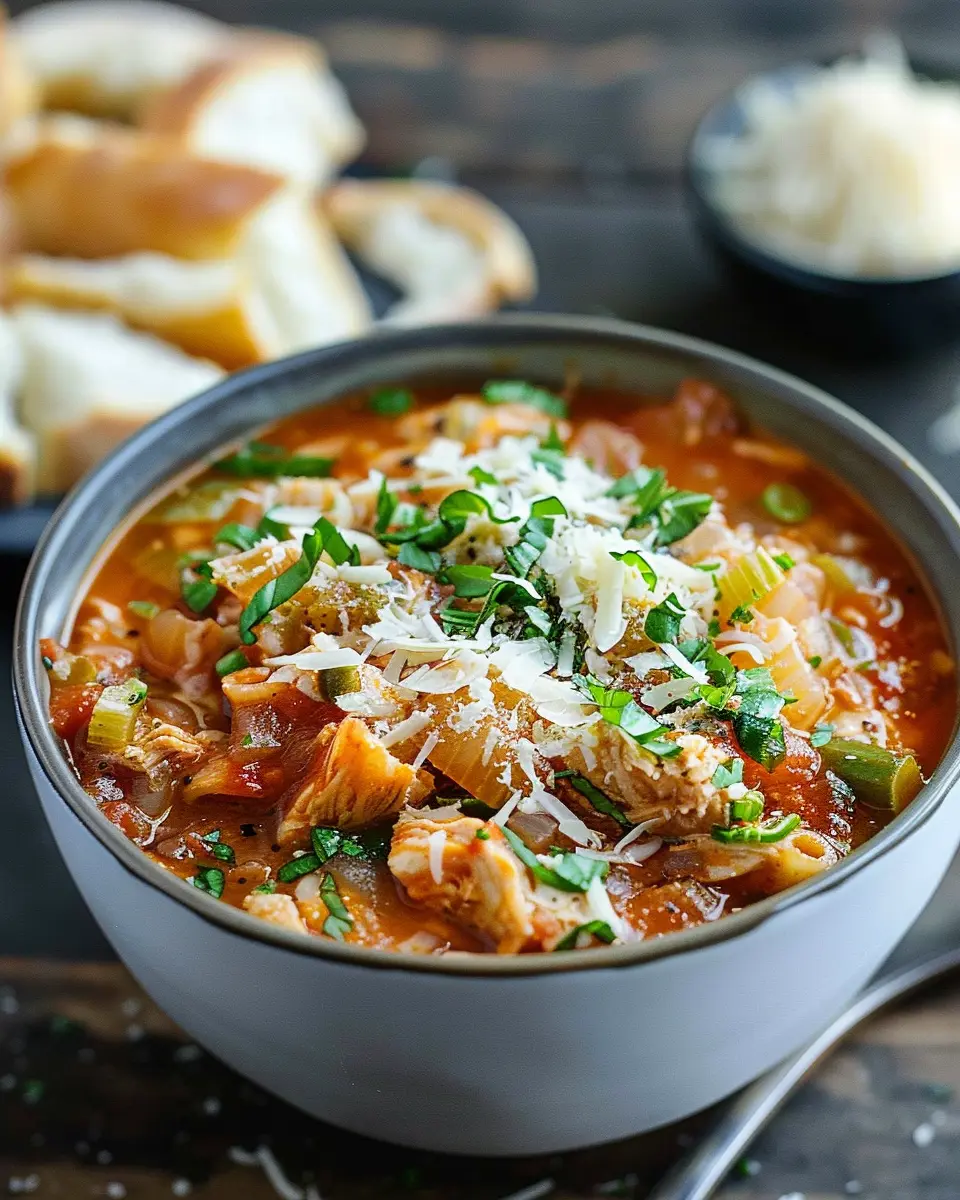 Crockpot Chicken Parmesan Soup: Easy, Comforting Family Favorite