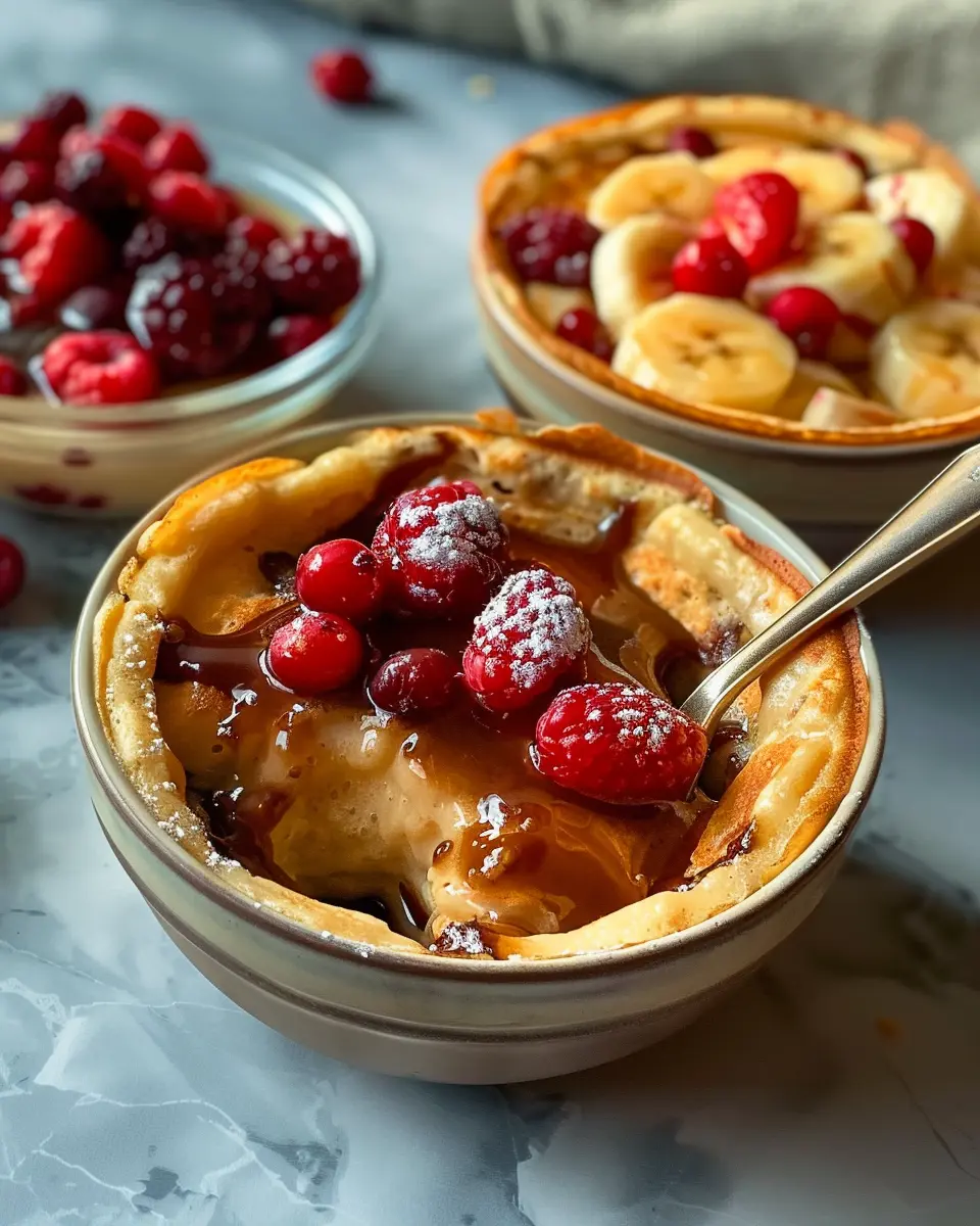 Baked Protein Pancake Bowls: Easy and Delicious Breakfast Delight