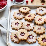 Festive Vegan Linzer Cookies