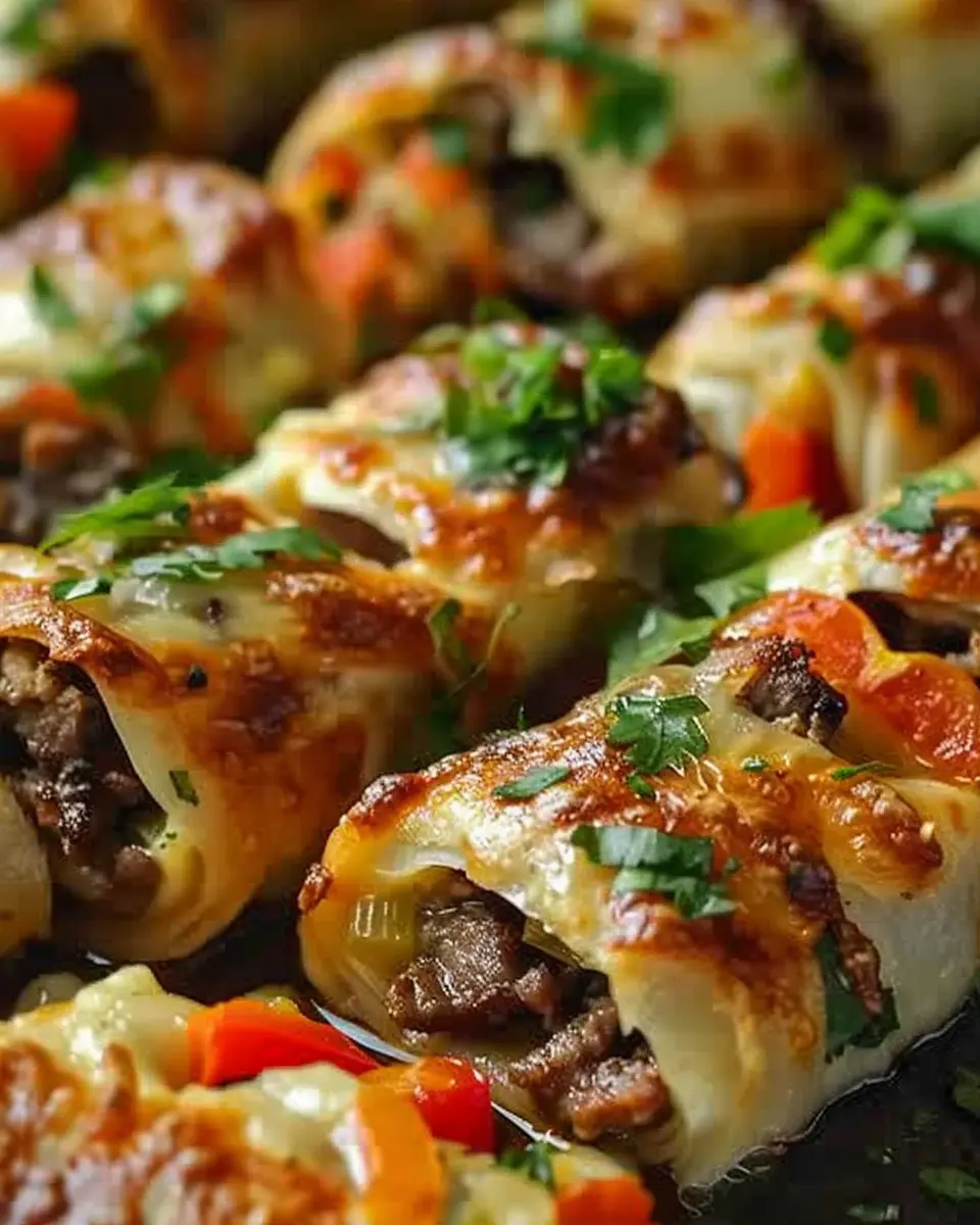 Keto Philly Cheesesteak Roll-Ups: Indulgent Turkey Bacon Delight