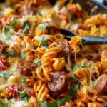 One Pot Cheesy Sausage Pasta