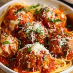 Slow Cooker Chicken Parmesan Meatballs