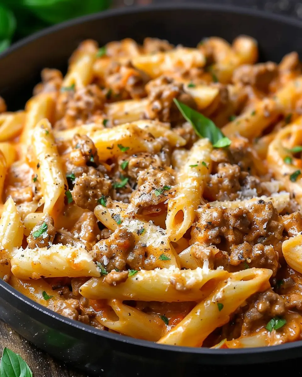 High Protein Creamy Beef Pasta Recipe for the Whole Family
