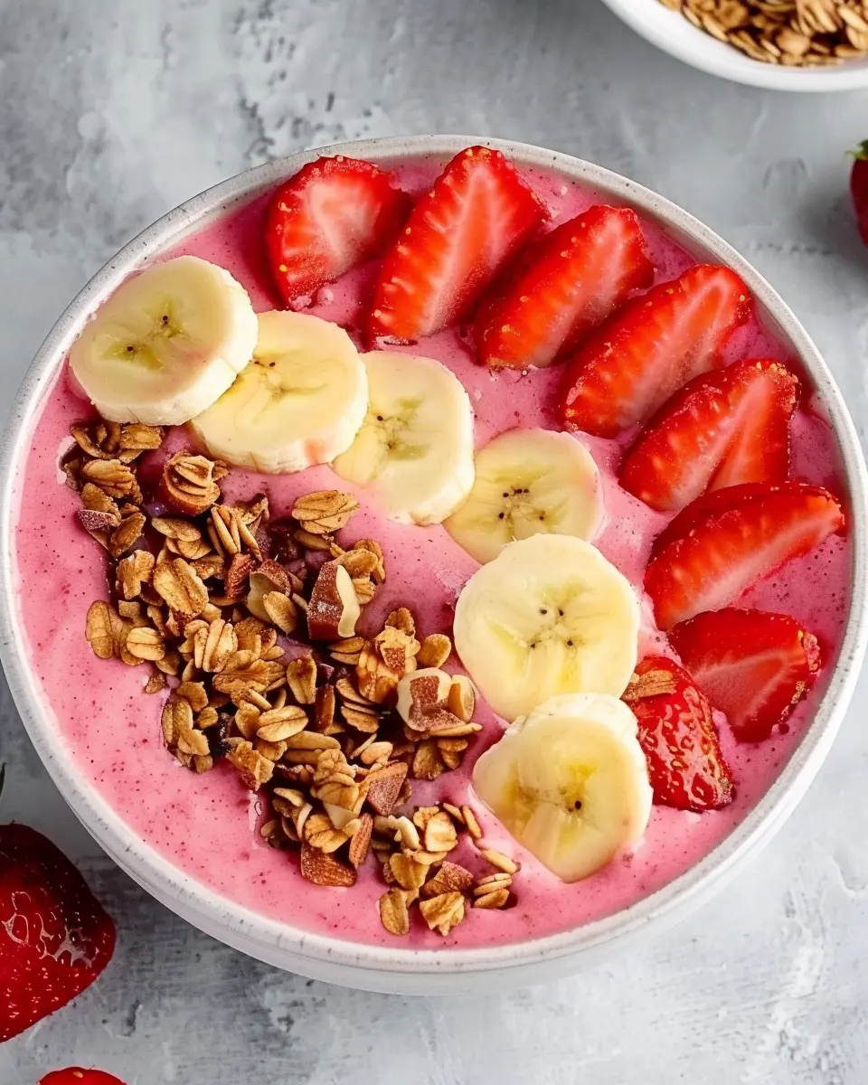 Strawberry Banana Smoothie Bowl: The Best Healthy Breakfast Delight