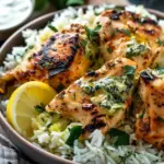 Dump-and-Bake Chicken Tzatziki Rice
