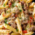 Philly Cheesesteak Pasta