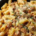 Creamy Sausage Rigatoni