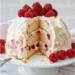 Raspberry Angel Food Cake