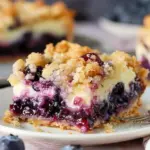 Blueberry Cream Cheese Crumb Bars