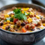High Protein Creamy Taco Soup