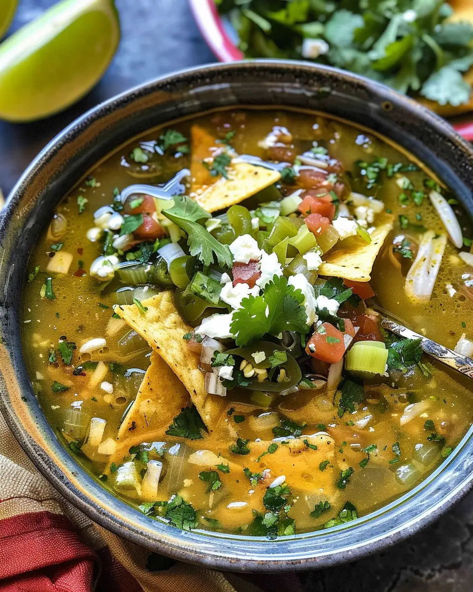 Salsa Verde Tortilla Soup Recipe: A Hearty Twist with Turkey Bacon
