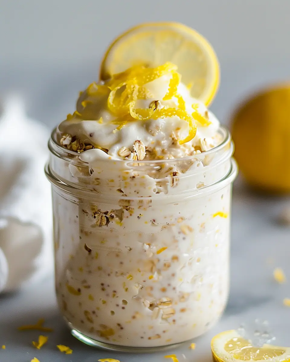 Lemon Cheesecake Overnight Oats: The Easy Indulgence You Crave