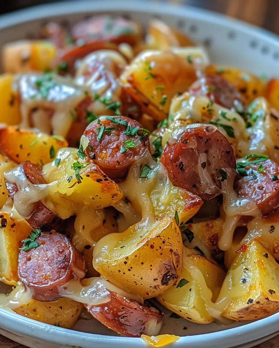 Cheesy Ranch Potatoes and Smoked Sausage: Easy Comfort Food Delight