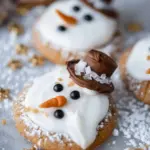 Ginger Melted Snowman Cookies