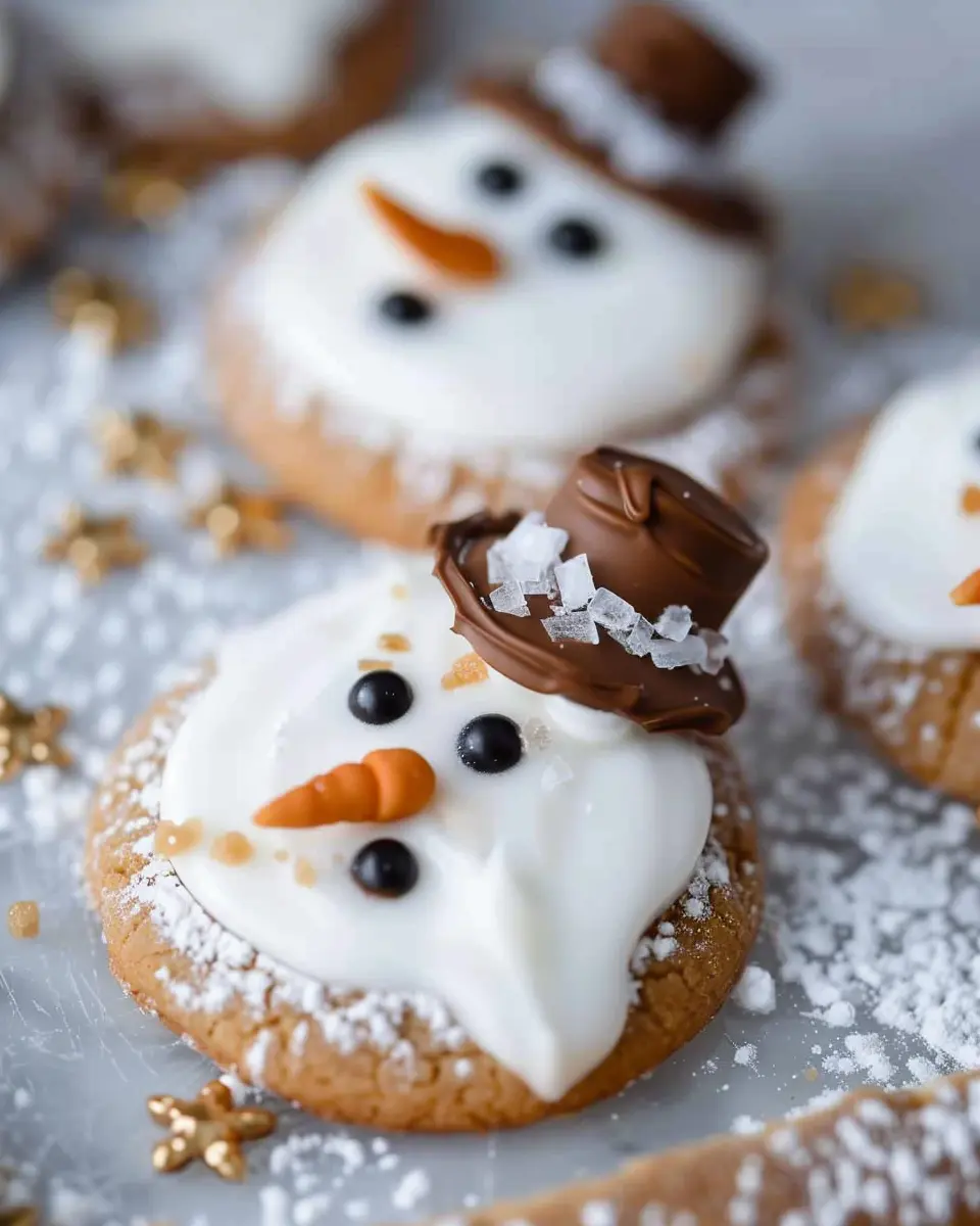 Ginger Melted Snowman Cookies: The Best Holiday Treats to Bake