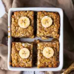 Peanut Butter Banana Oatmeal Breakfast Bars