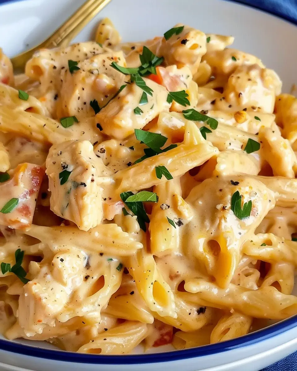 Southwest Chicken Alfredo: Indulgent Twist with Turkey Bacon