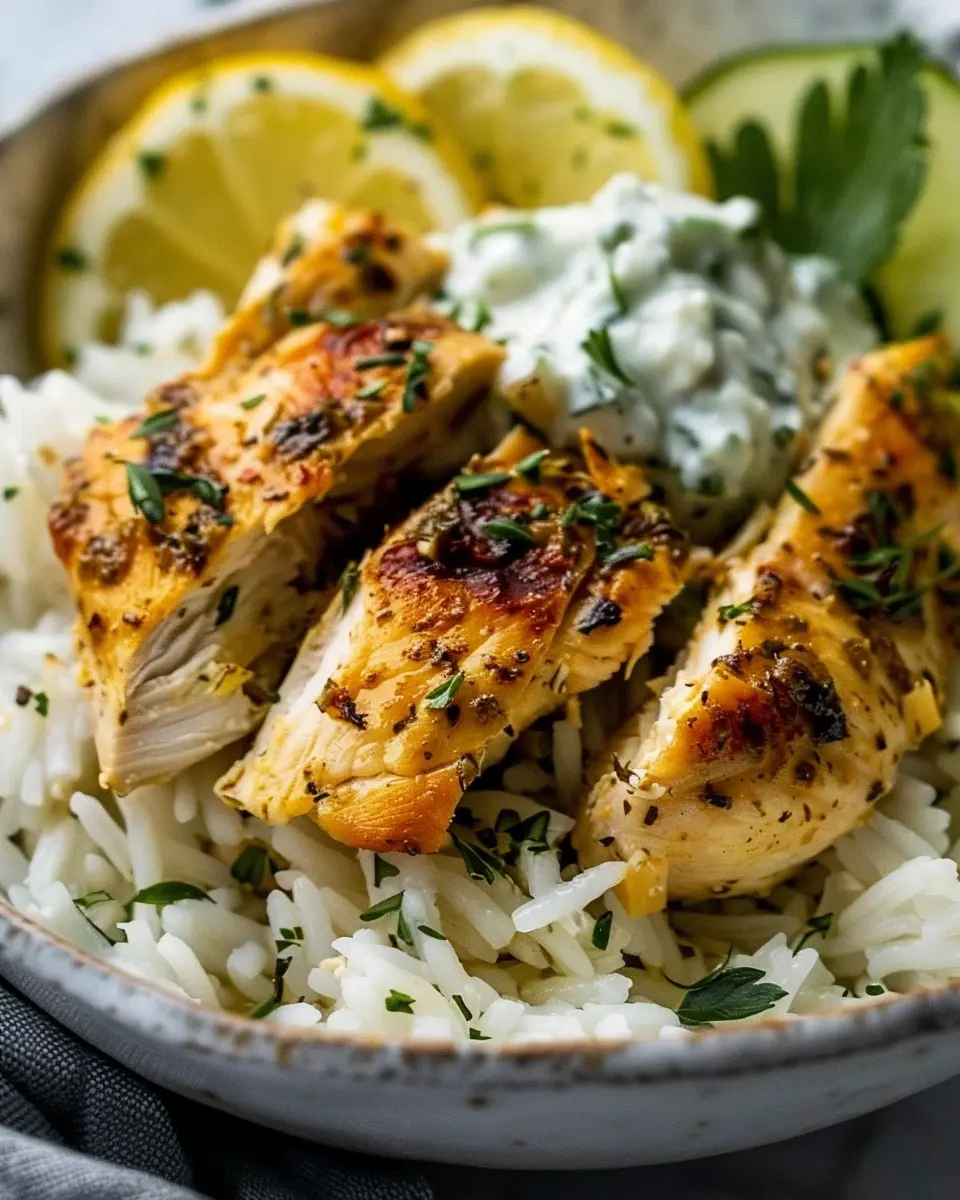 Dump and Bake Chicken Tzatziki: Easy Comfort with Rice Recipe