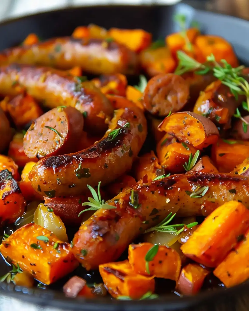 Honey Garlic Sausage with Sweet Potatoes: A Simple, Flavorful Feast