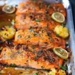 Baked Pineapple Whole Fillet Salmon