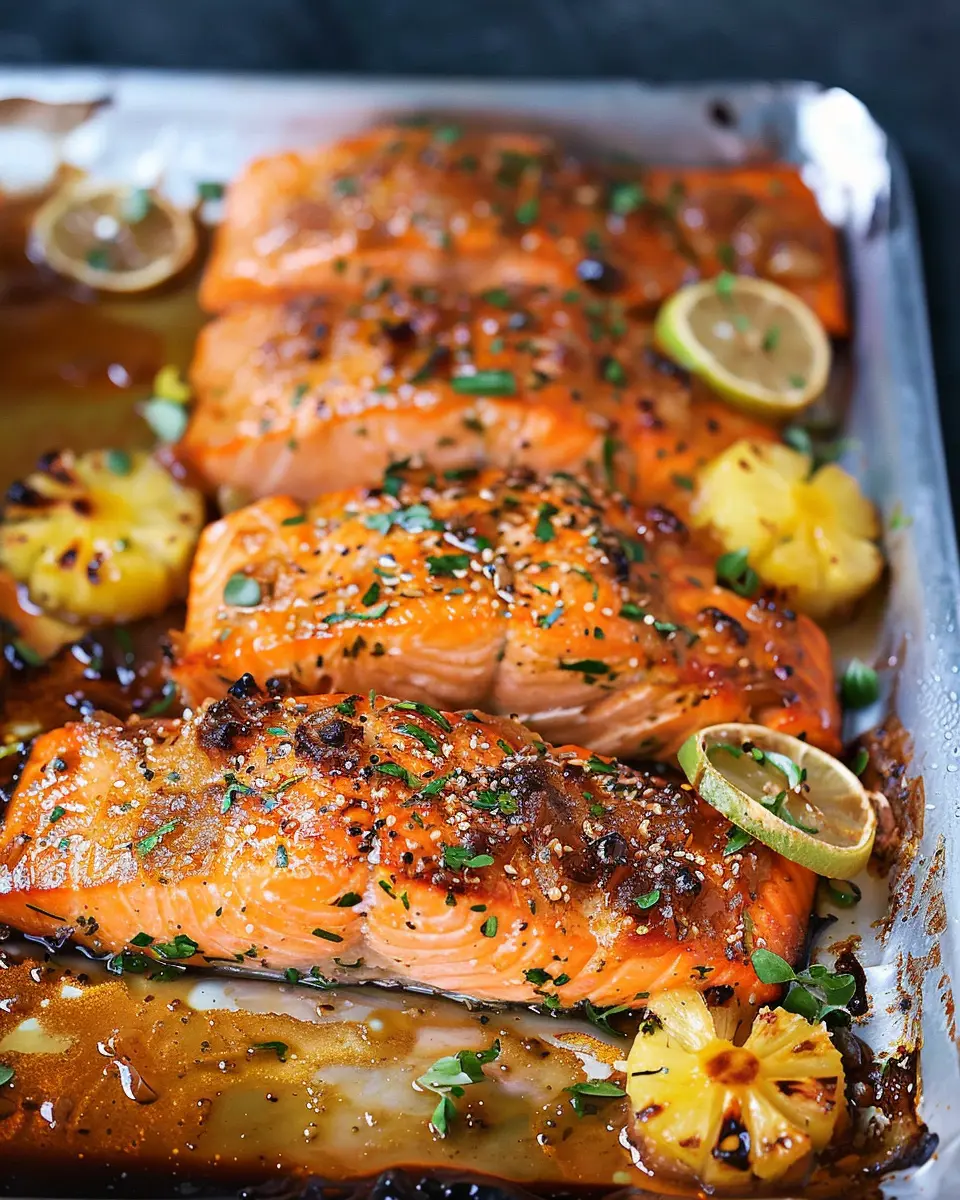 Baked Pineapple Whole Fillet Salmon: A Juicy Flavor Delight