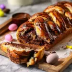 Easter Bread With Chocolate Swirl
