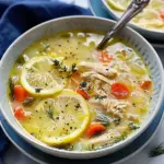 Quick Greek Lemon Chicken Soup