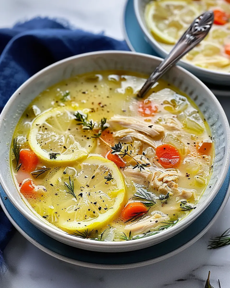 Quick Greek Lemon Chicken Soup: A Refreshing, Easy Delight