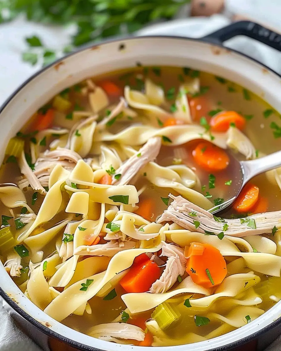 Homemade Chicken Noodle Soup: Easy Comfort in Every Bowl
