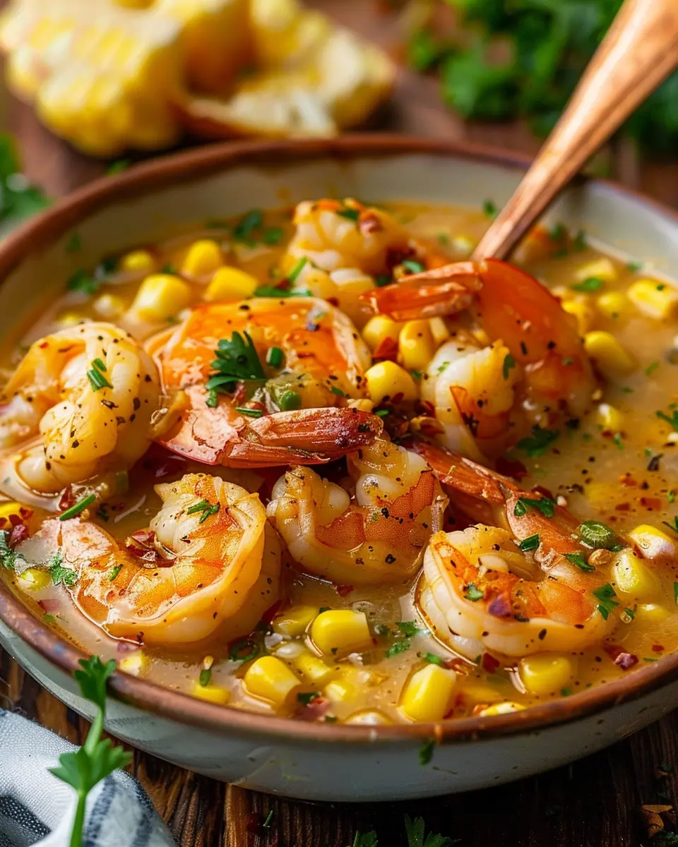 Creole Corn and Shrimp Soup: A Cozy, Comforting Delight