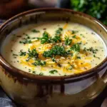Cheddar Garlic Herb Potato Soup