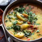 Smoky Potato and Kale Soup.