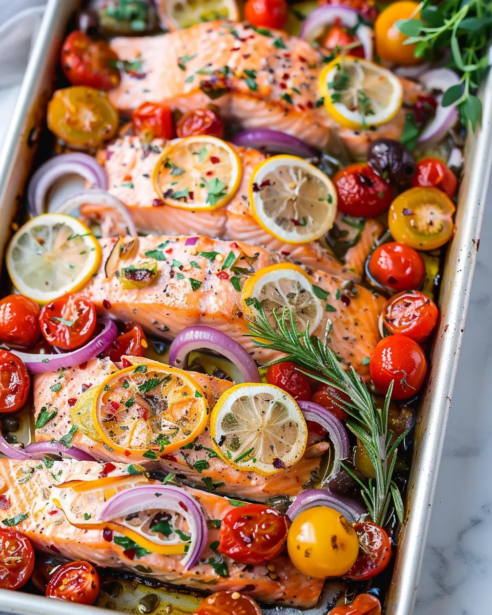 One Pan Baked Mediterranean Salmon: Easy Weeknight Delight