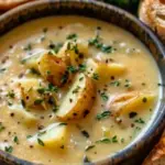 Hearty Cheddar Garlic Herb Potato Soup Recipe