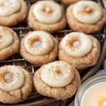 Eggnog Snickerdoodle Thumbprint Cookies