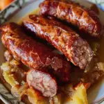 Chou braisé aux saucisses