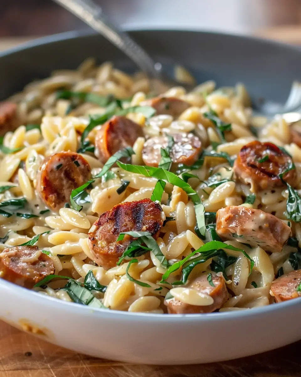 Creamy Chicken Sausage Orzo: A Comforting, Easy One-Pot Meal