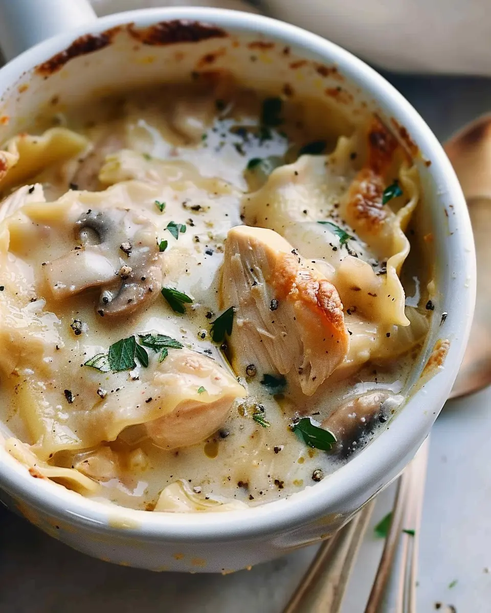 Roasted Garlic White Chicken Lasagna Soup: A Cozy Indulgence