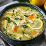 Avgolemono Greek Lemon Chicken Soup