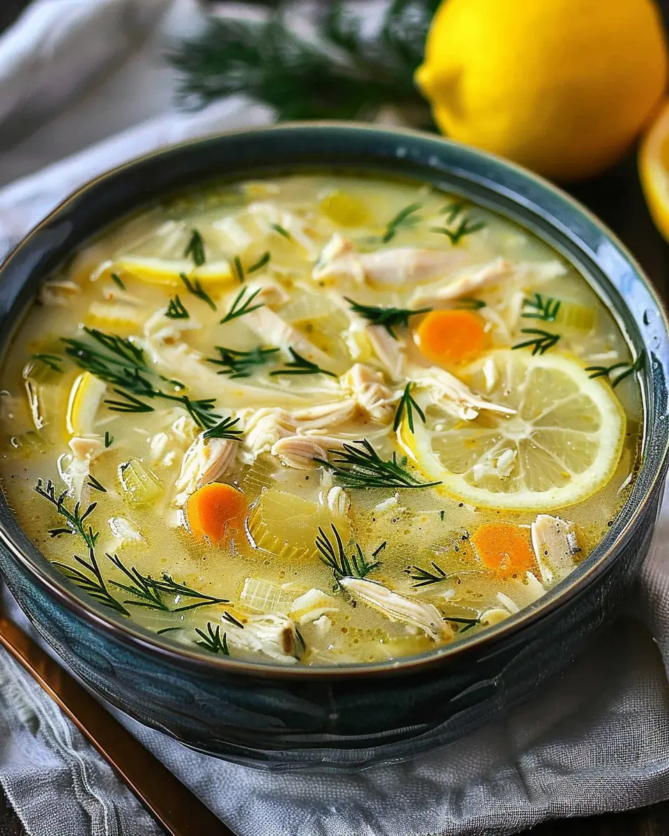 Avgolemono Greek Lemon Chicken Soup: Easy Comfort in a Bowl
