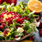 Christmas Salad with Honey Mustard Dressing